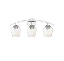 Savoy House Meridian CA M80032CH - 3-Light Bathroom Vanity Light in Chrome