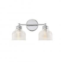 Savoy House Meridian CA M80034CH - 2-Light Bathroom Vanity Light in Chrome