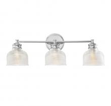 Savoy House Meridian CA M80035CH - 3-Light Bathroom Vanity Light in Chrome