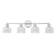 Savoy House Meridian CA M80036CH - 4-Light Bathroom Vanity Light in Chrome