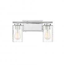 Savoy House Meridian CA M80037CH - 2-Light Bathroom Vanity Light in Chrome