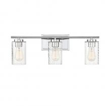 Savoy House Meridian CA M80038CH - 3-Light Bathroom Vanity Light in Chrome