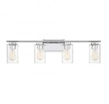Savoy House Meridian CA M80039CH - 4-Light Bathroom Vanity Light in Chrome