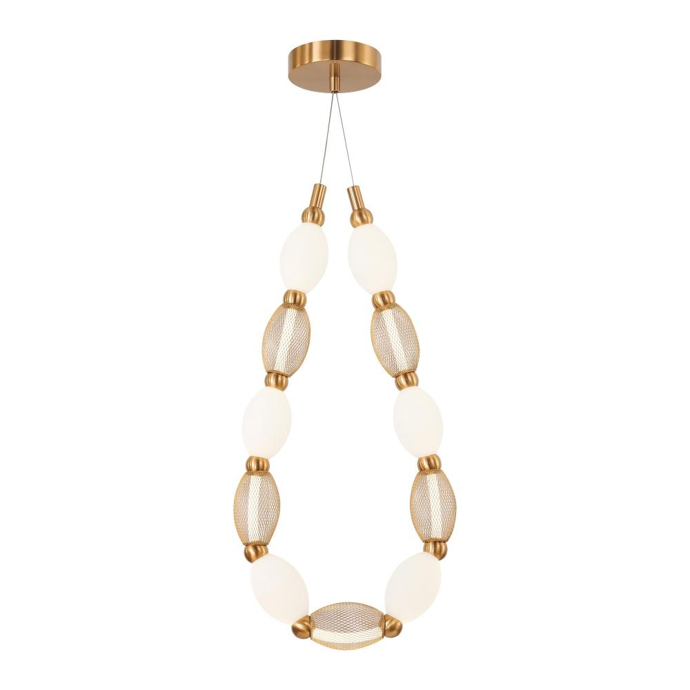 Tentacles Aged Gold Brass Pendant