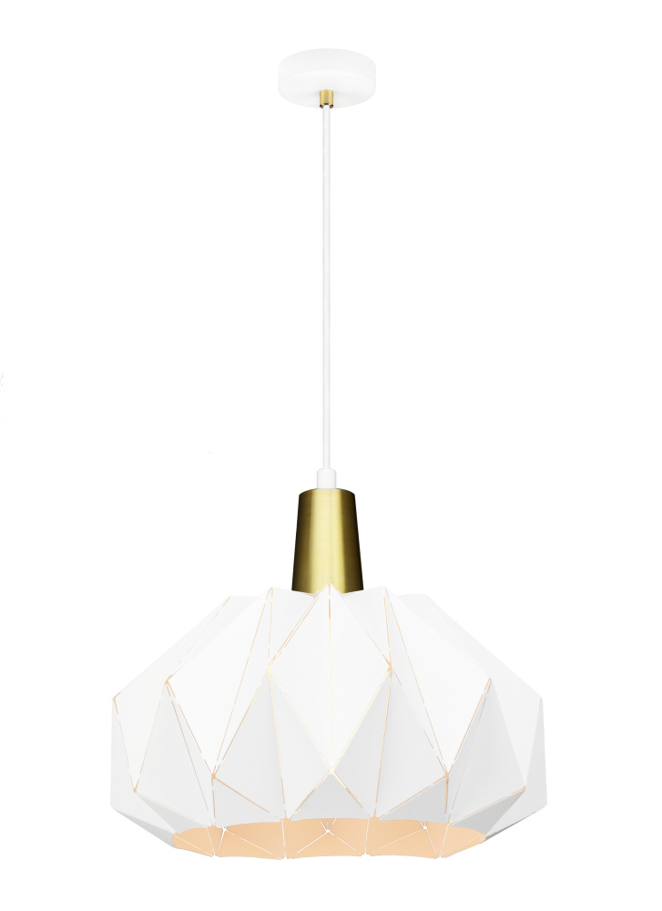 The Origami, 2 Dimensional Geometric Pendant, 1x 60W Med