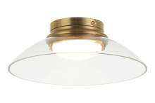 Matteo Lighting M16401AGCL - Luna Aged Gold Brass Flush Mounts