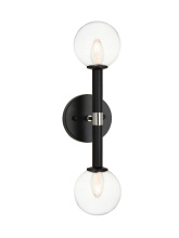 Matteo Lighting W75312BKCL - Stellar Black Wall Sconce