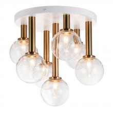 Matteo Lighting X75307AGCL - Stellar Semi Flush Mount