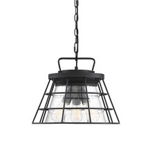 Savoy House Canada 6-2771-3-BK - Farnham 3-Light Convertible Semi-Flush or Pendant in Black