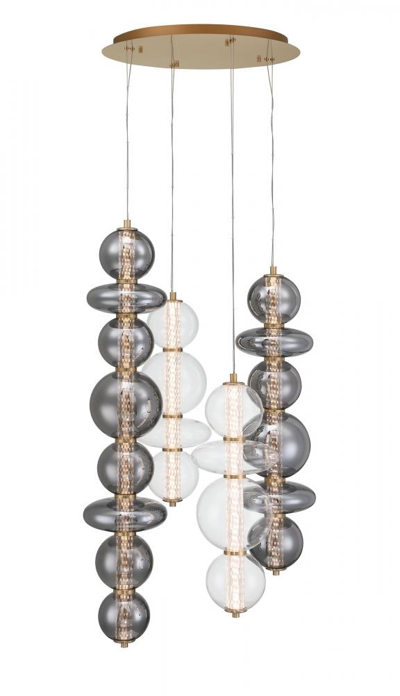 Atomo-Chandelier-4Lt-50In-GD-Mx