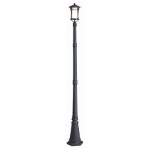 Canarm IOL201BK - Maya, IOL201BK, 1 Bulb Outdoor Post Light, Flat Opal Glass, 100W Type A, 7 IN W x 81 IN H